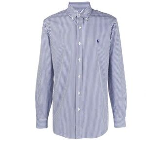 Ralph Lauren Mens Classic Fit Performance Striped Collared Button Down Large